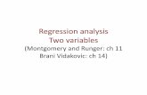 Regression analysis Two variables - Course Websites