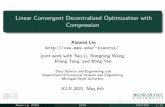 Linear Convergent Decentralized Optimization with Compression