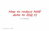 NSE data reduction - NIST