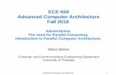 ECE 658 Advanced Computer Architecture Fall 2018
