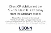 Direct CP violation and the ΔI = 1/2 rule in K ππ decay ...