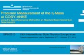 Precision Measurement of the η-Mass at COSY-ANKE