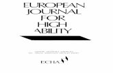 EUROPEAN JOURNAL FOR HIGH ΛΒΙίΠΥ