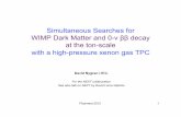 Simultaneous Searches for WIMP Dark Matter and 0- at the ...