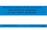 Ab-initio analysis of the structural and electronic