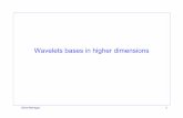 Wavelets bases in higher dimensions