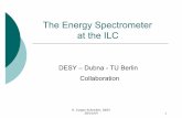 The Energy Spectrometer at the ILC
