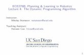 ECE276B: Planning & Learning in Robotics Lecture 4: The ...