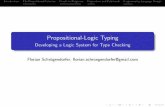 Propositional-Logic Typing - Developing a Logic System for ...