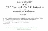 Dark Energy and CPT Test with CMB Polarization