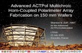 Advanced ACTPol Multichroic Horn-Coupled Polarimeter Array