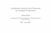 Conditional Central Limit Theorems for Gaussian Projections