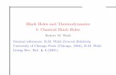 Black Holes and Thermodynamics I: Classical Black Holes