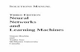 THIRD DITION Neural Networks and Learning Machines