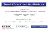 Topological Phases of Matter Out of Equilibrium