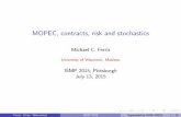 MOPEC, contracts, risk and stochastics