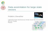 Data assimilation for large state vectors