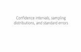 Confidence intervals, sampling distributions, and standard ...