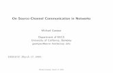 On Source-Channel Communication in Networks