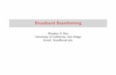 Broadband Beamforming - UCSD DSP LAB