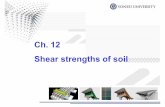 Ch. 12 Shear strengths of soil