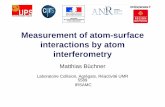 Measurement of atom-surface interactions by atom ...
