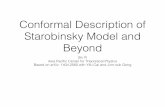 Conformal Description of Starobinsky Model and Beyond