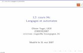 L2: cours I4c Langages et automates