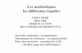 Les antibiotiques les différentes familles