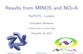 Results from MINOS and NOA - NuPHYS - London