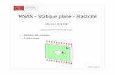 MSAS - Statique plane - Elasticité