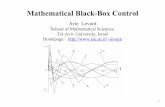 Mathematical Black-Box Control - TAU