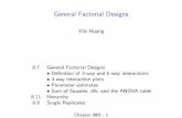 General Factorial Designs