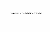 Coloides e Estabilidade Coloidal - Moodle USP: e-Disciplinas