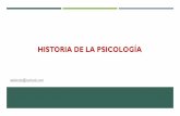 HISTORIA DE LA PSICOLOGÍA -