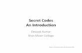 Codes An Introduction - Bryn Mawr