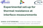LNL Experimental set -up for thermal resistance at