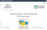Arquitectura del Software Definiciones - GitHub Pages