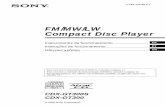 FM MW LW Compact Disc Player - download.sony-europe.com