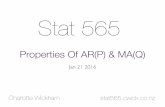 Arma Properties - Time Series.stat565
