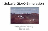 Subaru GLAO Simulation