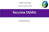 Recursive SNARKs - cs251.stanford.edu