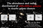 The abundance and radial distribution of ultra-diffuse ...