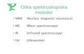 Olika spektroskopiska metoder - Uppsala University
