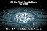 25 προβλέψεις σε 5 Τεχνολογικούς τομείς για το 2016