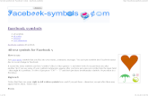 All text symbols for Facebook  (list) - facebook-symbols