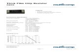 Thick Film Chip Resistor - Farnell .Page 04/06/13 V1.0 Thick Film Chip Resistor 0805 Description