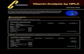 Vitamin Analysis by HPLC