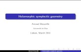 Holomorphic symplectic geometry - math.unice.fr beauvill/conf/   Holomorphic symplectic geometry