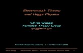Electroweak Theory and Higgs Physics Preliminary Version dasu/public/classes/physics735/Quigg... 